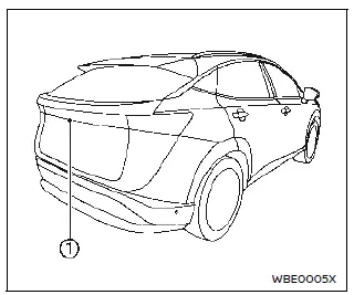Nissan Ariya. Moniteur de vue arrière