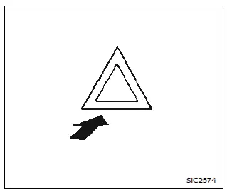 Nissan Ariya. Commande de feux de détresse