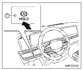 Nissan Ariya. Maintien de frein automatique