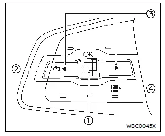Nissan Ariya. Écran d'informations du véhicule
