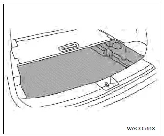 Nissan Ariya. Espace de rangement