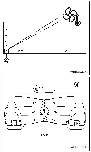 Nissan Ariya. Sièges à régulation de température